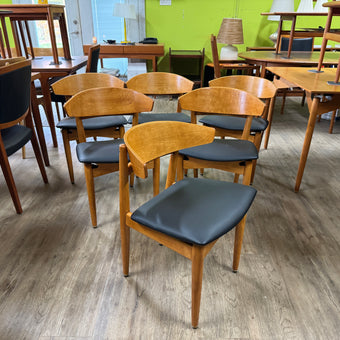 6 Mid Century Dining Chairs