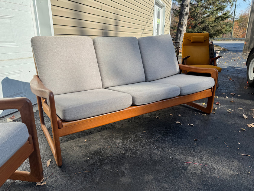 Mid Century Teak Sofa and Chair Set