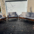 Mid Century Teak Sofa and Chair Set