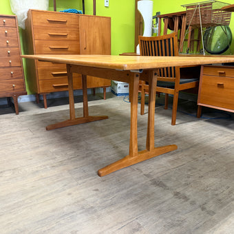 Mid Century Oak Dining Table by Borge Mogensen