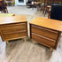 Mid Century Walnut Nightstands