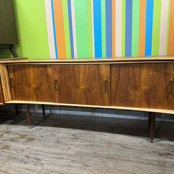 Mid Century Walnut and Ash Sideboard