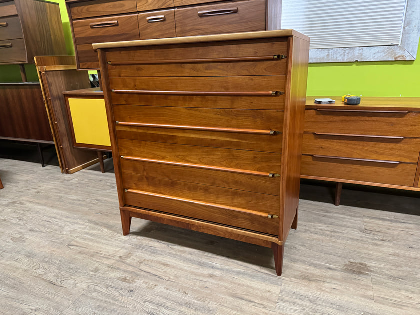 Mid Century Cherry Wood Bedroom Set