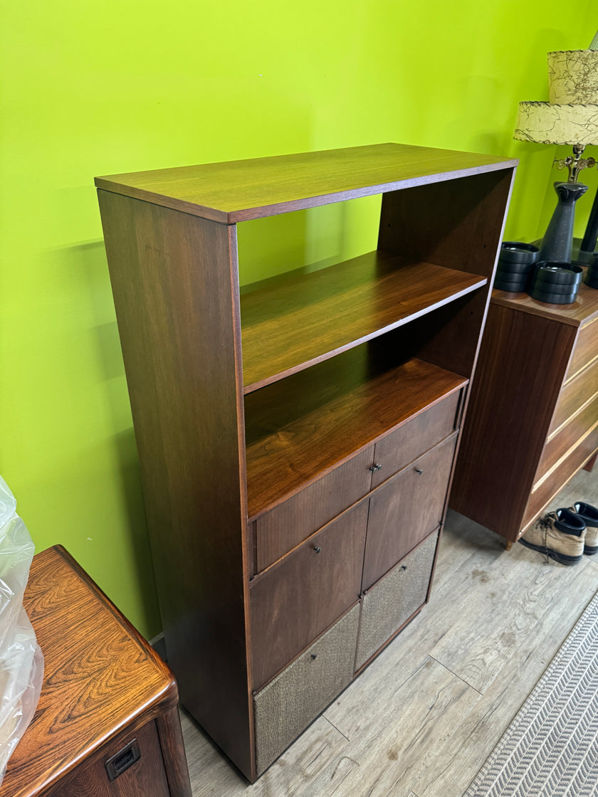Mid Century Walnut Stereo Cabinet