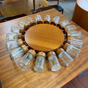 Mid Century Teak Spice Rack from Denmark