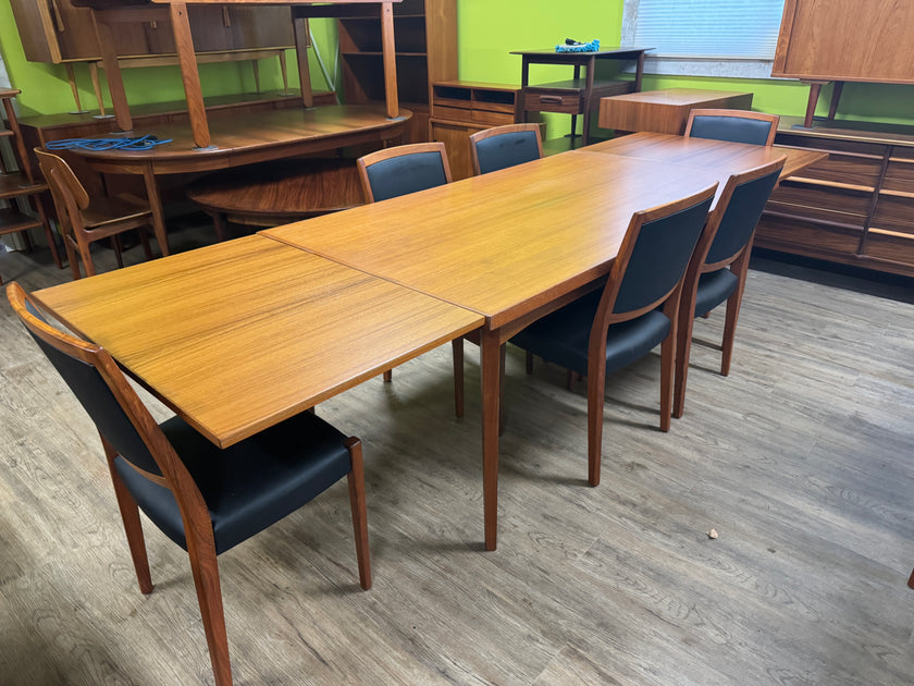 Mid Century XL Teak Dining Table