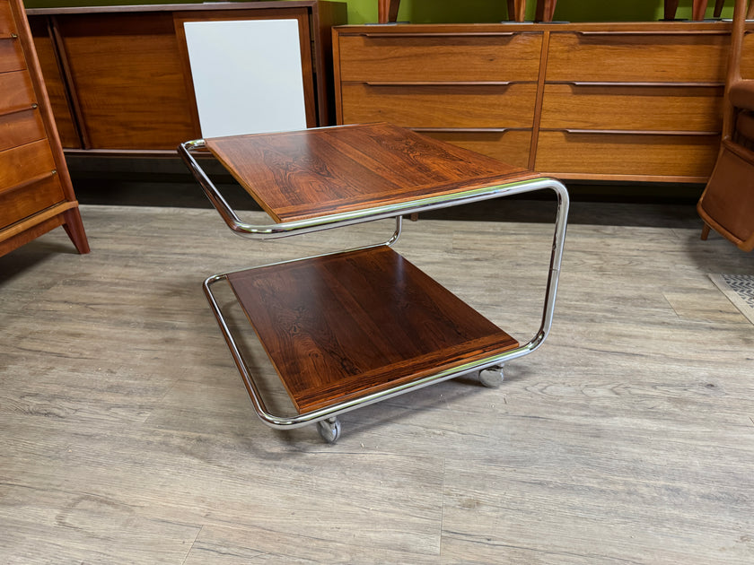 Mid Century Rosewood Cart