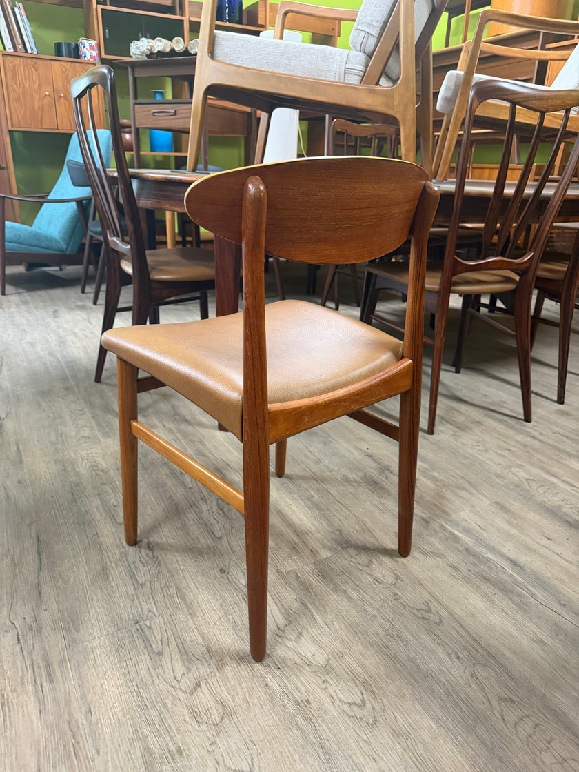Mid Century Teak and Leather Chair