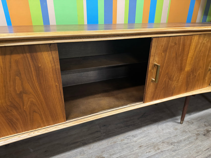 Mid Century Walnut and Ash Sideboard