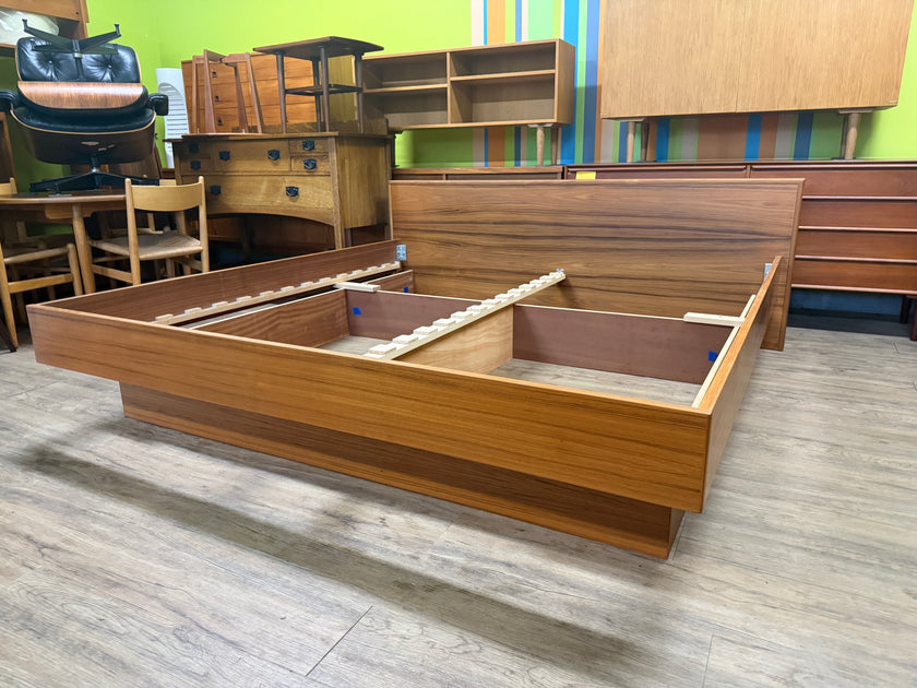 Mid Century Teak King Bed