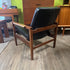 Mid Century Teak and Leather Lounge Chair