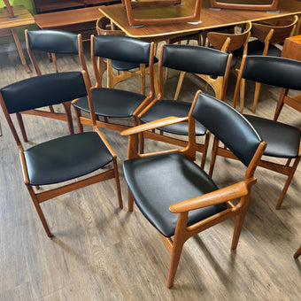 Mid Century Teak Dining Chairs from Denmark