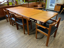Load image into Gallery viewer, Mid Century Teak Dining Set with 8 Chairs from Denmark