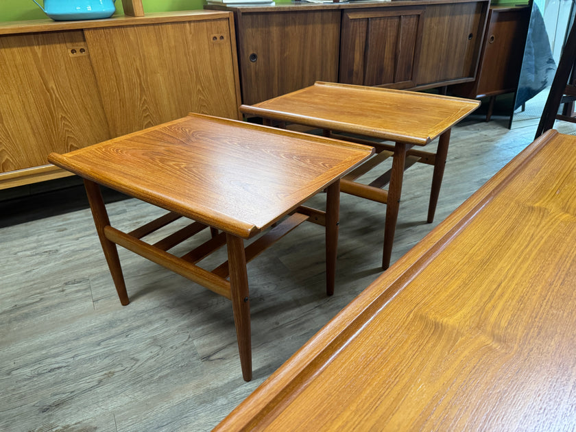 Mid Century Teak Coffee and Side Table set