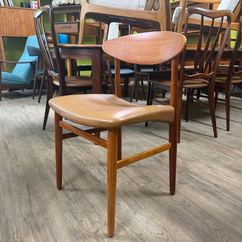 Mid Century Teak and Leather Chair