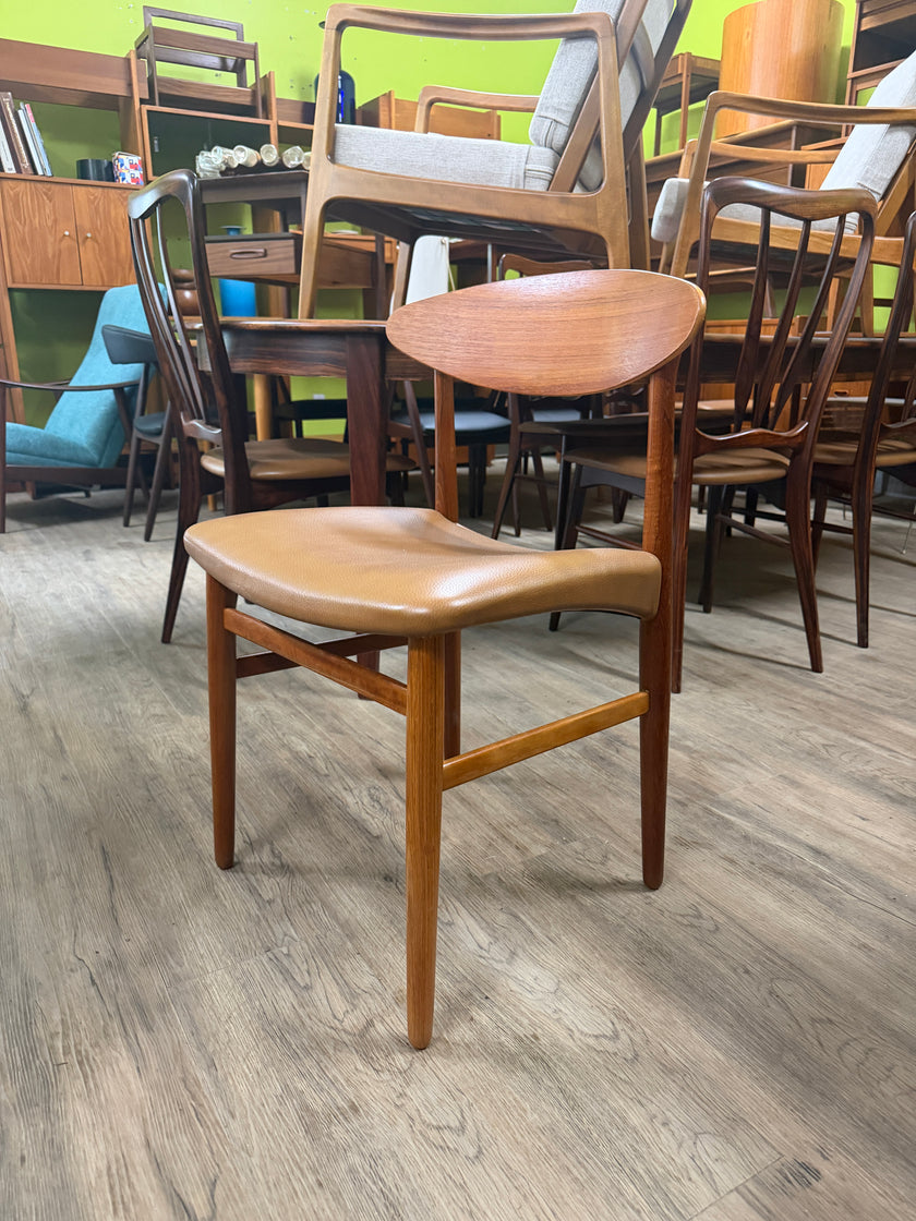 Mid Century Teak and Leather Chair