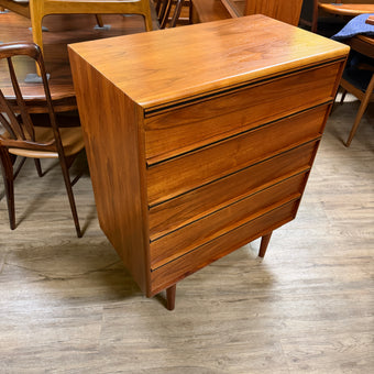 Mid Century Teak Highboy Dresser