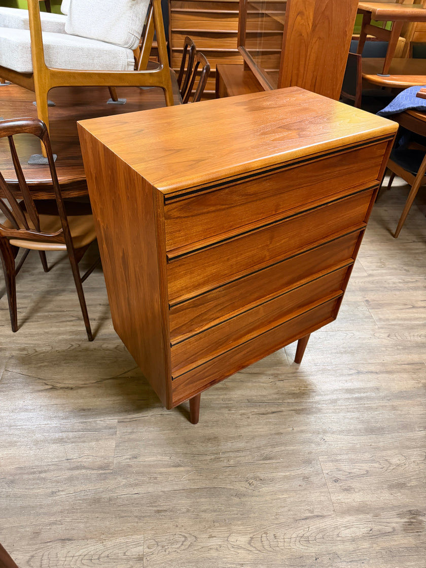 Mid Century Teak Highboy Dresser