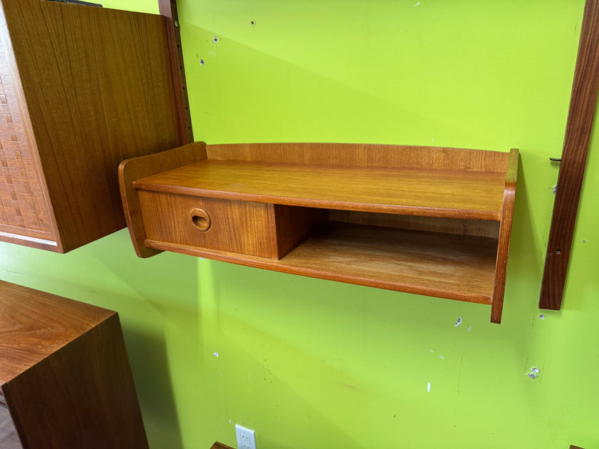 Mid Century Teak Wall Shelf