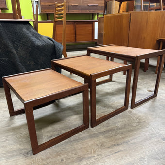 Mid Century Teak Nesting Tables