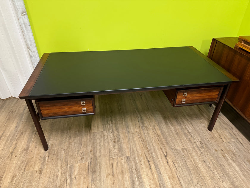 Mid Century Brazilian Rosewood Executive Desk from Denmark