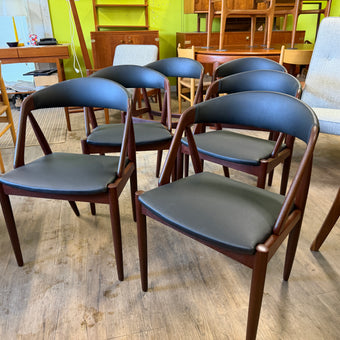 6 Mid Century Chairs from Denmark