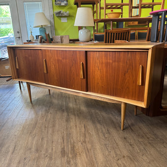 Mid Century Walnut and Ash Sideboard