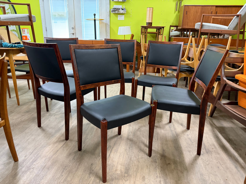 6 Mid Century Dining Chairs from Sweden