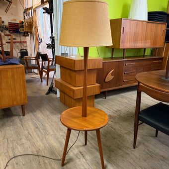 Mid Century Teak Floor Lamp