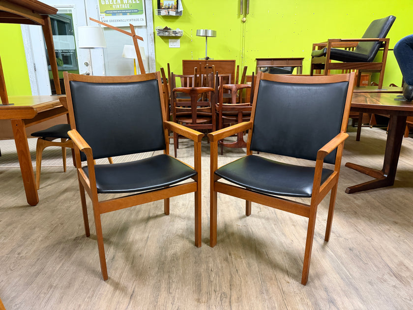 2 Mid Century Teak Dining Chairs from Denmark