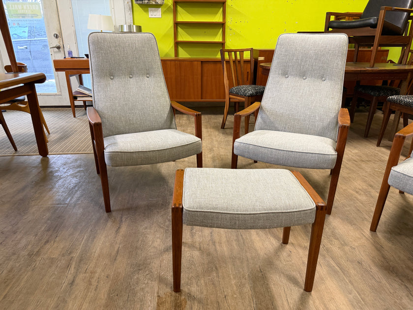 Mid Century Teak Lounge Chairs