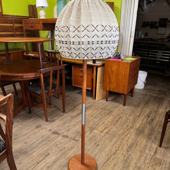 Mid Century Teak Floor Lamp