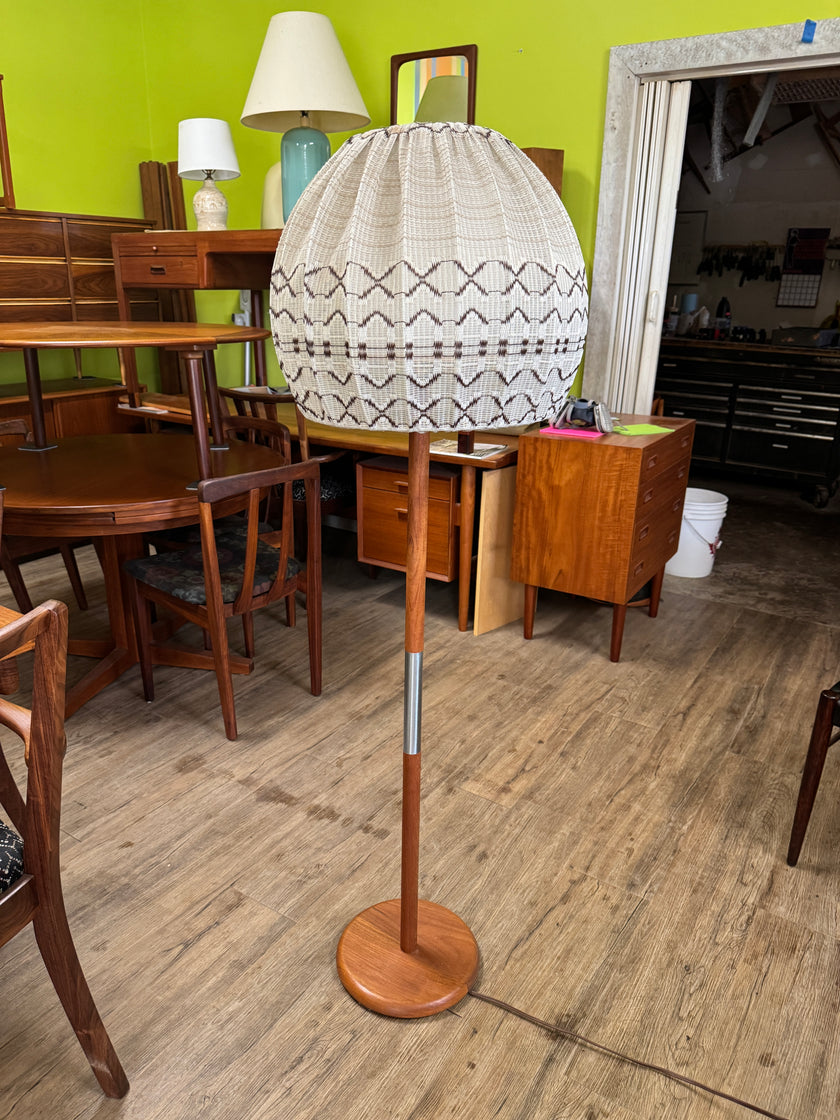 Mid Century Teak Floor Lamp