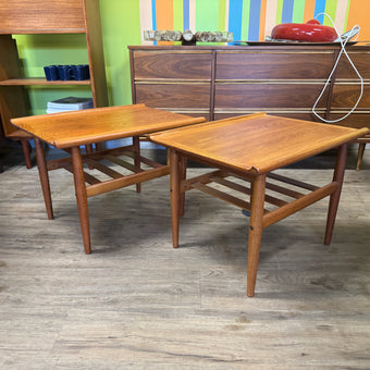 Mid Century Teak Side Tables