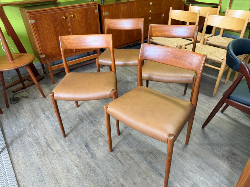 Mid Century Teak Dining Chairs from Denmark