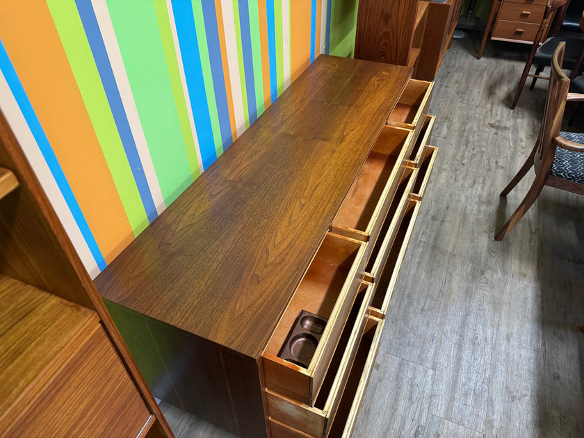 Mid Century Walnut and Ash Dresser