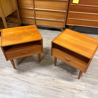 Mid Century Teak Nightstands