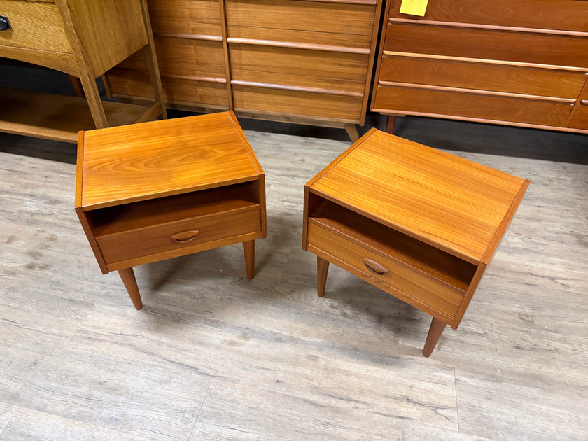 Mid Century Teak Nightstands