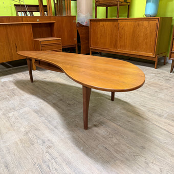 Mid Century Teak Kidney Coffee Table