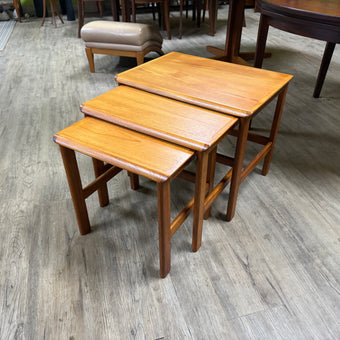 Mid Century Teak Nesting Tables