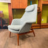 Mid Century Teak “Manta Ray” Lounge Chair and Ottoman