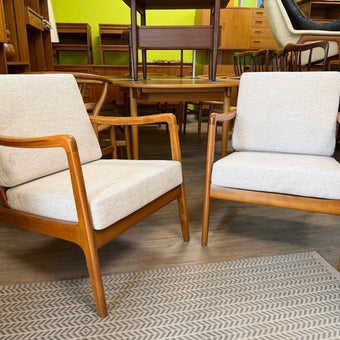 Mid Century Lounge Chairs from Denmark