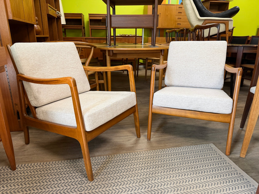 Mid Century Lounge Chairs from Denmark