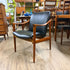 Mid Century Teak and Leather Arm Chair from Norway