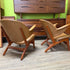 2 Mid Century Teak and Leather Lounge Chairs by Arne Hovmand-Olsen of Denmark