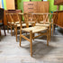 6 Mid Century Oak Wishbone Dining Chairs by Hans J Wegner of Denmark