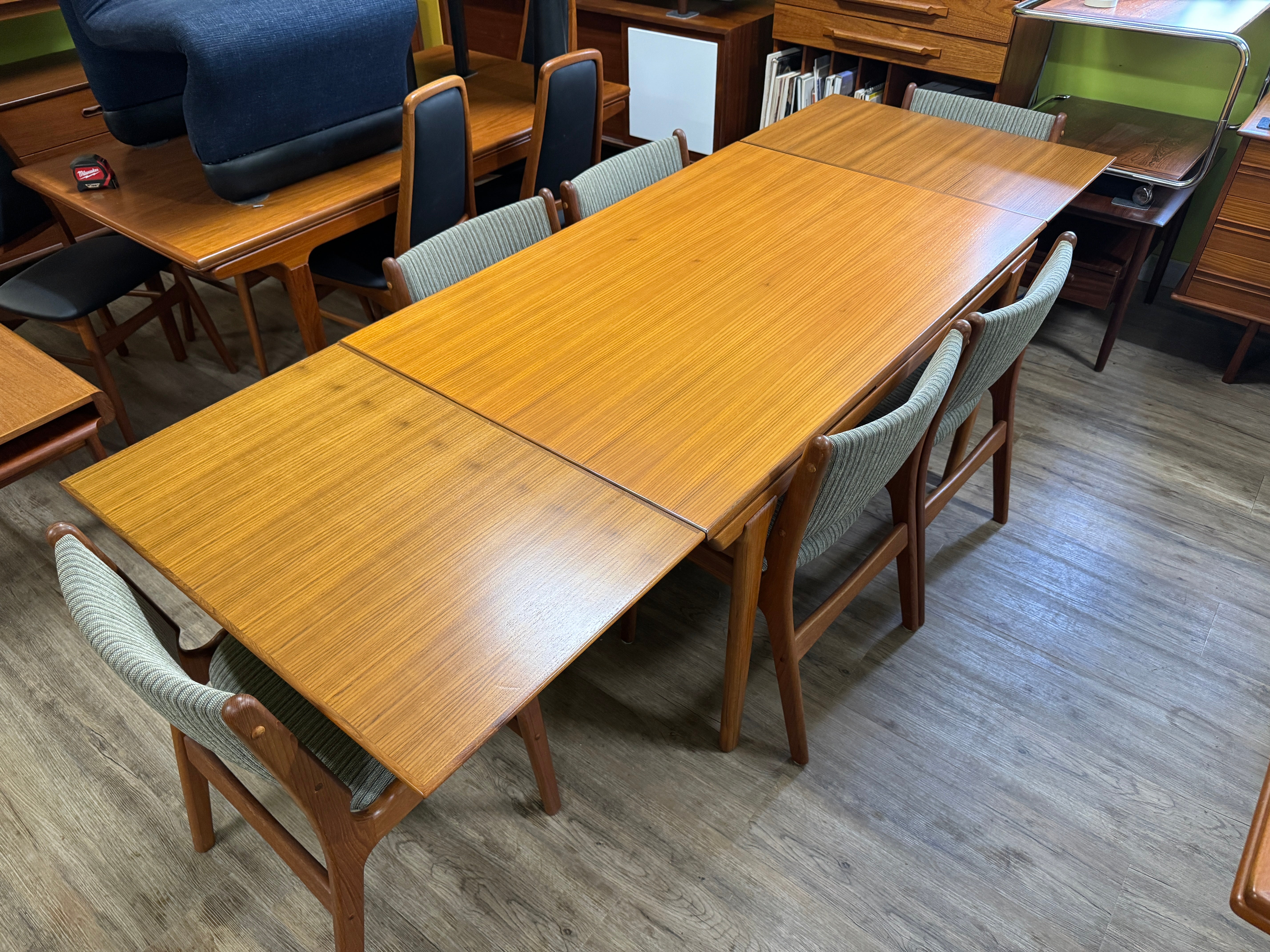 Mid Century Teak Dining Table from Denmark – Green Wall Vintage