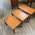 Mid Century Teak Nesting Tables