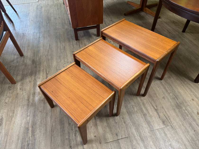 Mid Century Teak Nesting Tables
