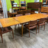 Mid Century Teak and Oak Dining Table from Denmark